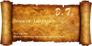 Dovala Tacitusz névjegykártya